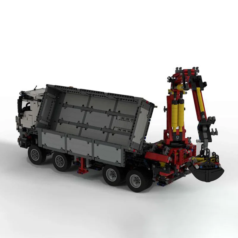 3132Pcs Daļas, Tehniskā Pneimatikas Crane Truck Aizmugures Celtņi Mk2 Pašizgāzējs Ķermeņa Automašīnām MOD No 42043 Arocs 3245 Celtniecības Bloki Komplekts