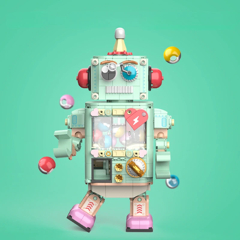 JAKI Radošo Patiesība vai Uzdrošinās Vīšanas Olu Robots KM Celtniecības Bloki, Ķieģeļi Uzstādīt Radoši Ģimenes Interative Puse galda Spēles Rotaļlietas