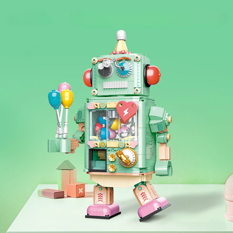 JAKI Radošo Patiesība vai Uzdrošinās Vīšanas Olu Robots KM Celtniecības Bloki, Ķieģeļi Uzstādīt Radoši Ģimenes Interative Puse galda Spēles Rotaļlietas